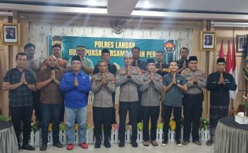Pererat Sinergi di Bulan Suci, Polres Landak Buka Puasa Bersama Insan Pers dan Anak Yatim