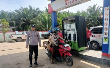 Polsek Menjalin Intensif Patroli SPBU, Antisipasi Penyalahgunaan BBM Bersubsidi