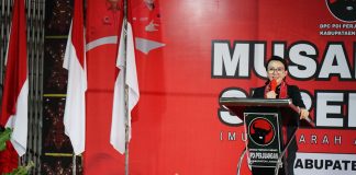 Karolin di Musancab PDI Perjuangan Landak : Badai Pasti Berlalu, Pelayanan Publik Tetap Nomor Satu