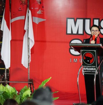 Karolin di Musancab PDI Perjuangan Landak : Badai Pasti Berlalu, Pelayanan Publik Tetap Nomor Satu