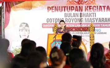 Puncak BBGRM ke-23 Kabupaten Landak, Karolin Tekankan Pentingnya Pendidikan dan Kolaborasi Warga