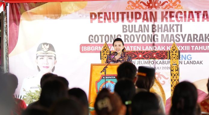Puncak BBGRM ke-23 Kabupaten Landak, Karolin Tekankan Pentingnya Pendidikan dan Kolaborasi Warga