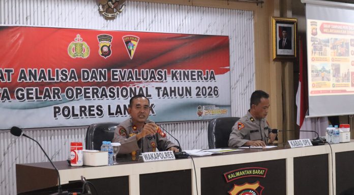 Polres Landak Evaluasi Kinerja Triwulan II 2026, Perkuat Profesionalisme dan Pelayanan Publik