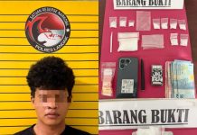 Polres Landak Gagalkan Transaksi Sabu, Pria di Mandor Ditangkap dengan Barang Bukti 67,98 Gram