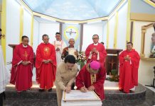 Resmikan Gereja Stasi Dano, Bupati Karolin Serukan Kebangkitan Pendidikan Anak Muda Landak