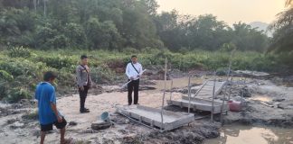 Polsek Mandor Cek Lokasi Bekas PETI, Pastikan Aktivitas Tambang Tak Kembali Marak