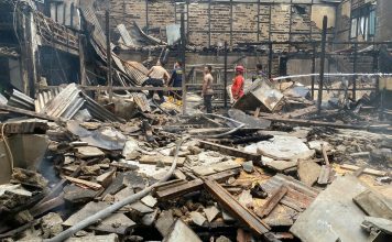 Kebakaran Empat Ruko di Ngabang, Dua Karyawan Meninggal Dunia