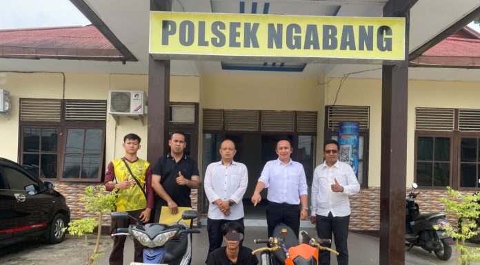 Kurang dari 24 Jam, Polsek Ngabang Amankan Terduga Pelaku Curanmor dan Dua Motor