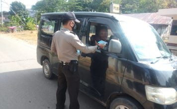 Gelar Operasi Yustisi Polsek Menyuke Masih Temukan Pengendara Abai Prokes