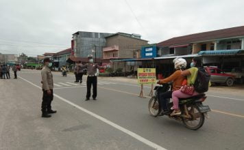 Kedapatan Tidak Gunakan Masker Tiga Pengendara Sepeda Motor Diberi Sanksi