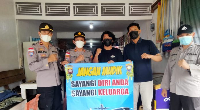 Kasus Covid-19 Masih Terus Terjadi, Sat Bimas Polres Bengkayang Himbau Warga Tunda Mudik