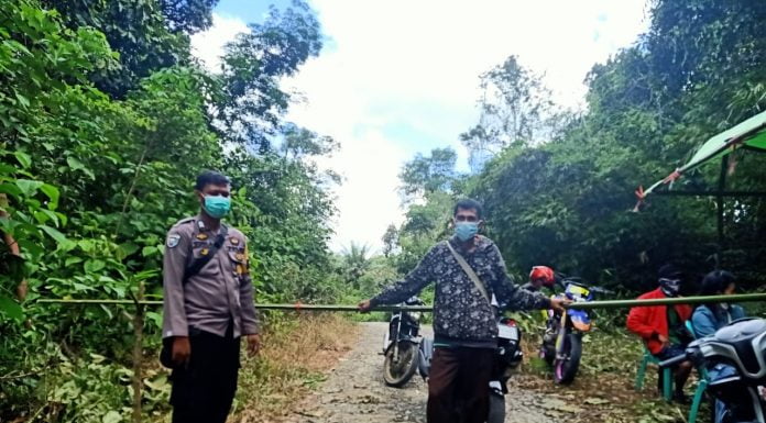 Pos Jaga PPKM Desa Sidas Dibangun, Pemberlakuan Karantina Wilayah Dimulai 5 Hingga 18 Mei 2021