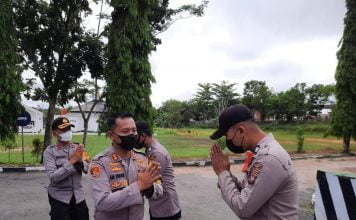 Gelar Halal Bihalal, Kapolres Landak : Kita Laksanakan Tanpa Bersalaman dan Tetap Menjaga Jarak