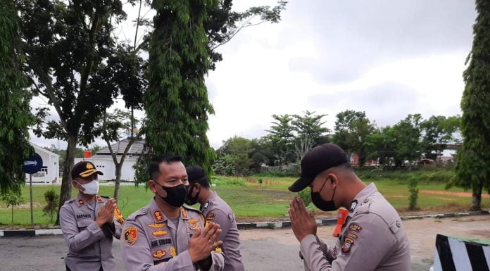 Gelar Halal Bihalal, Kapolres Landak : Kita Laksanakan Tanpa Bersalaman dan Tetap Menjaga Jarak