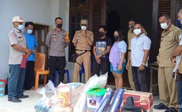 Korban Kebakaran di Desa Pahuman Terima Bantuan