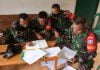 Babinsa Koramil Sengah Temila Asah Kemampuan Teritorial