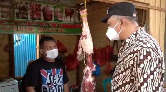 Jelang Idul Fitri Pemkab Bengkayang Sidak Pasar dan Posko Penyekatan di Pesisir Sungai Raya