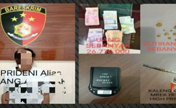 Polres Landak Tangkap Penadah Emas Hasil Tambang Ilegal