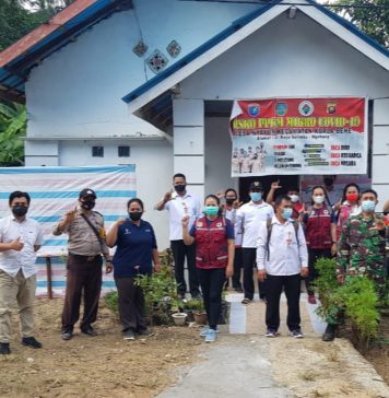Babinsa Koramil 12/Air Besar Cek Kesiapan Posko PPKM Mikro Tingkat RT