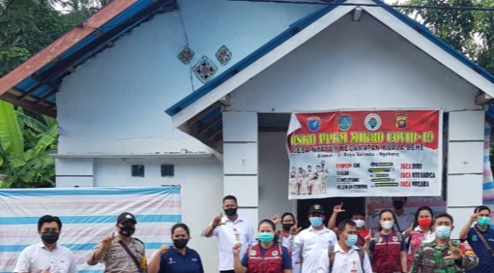Babinsa Koramil 12/Air Besar Cek Kesiapan Posko PPKM Mikro Tingkat RT