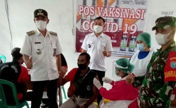 Pelayan Publik dan Lansia di Sidas Terima Vaksinasi Tahap Kedua Dosis Pertama