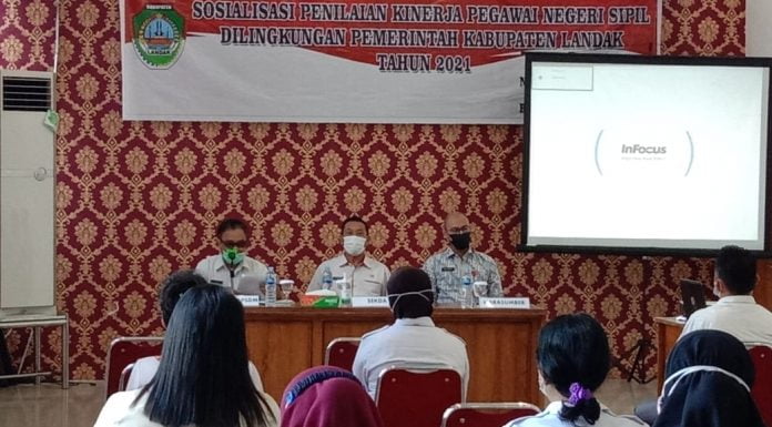 Pemkab Landak Gelar Sosialisasi Penilaian Kinerja Pegawai Negeri Sipil