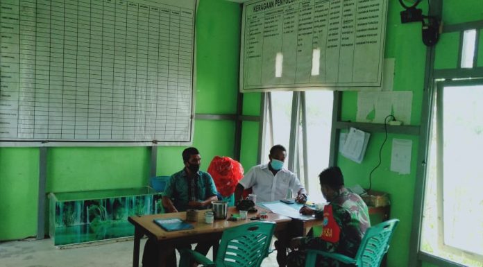 Sukseskan Program Swasembada, Babinsa Air Besar Sambangi Kantor Pertanian Desa Sepangah
