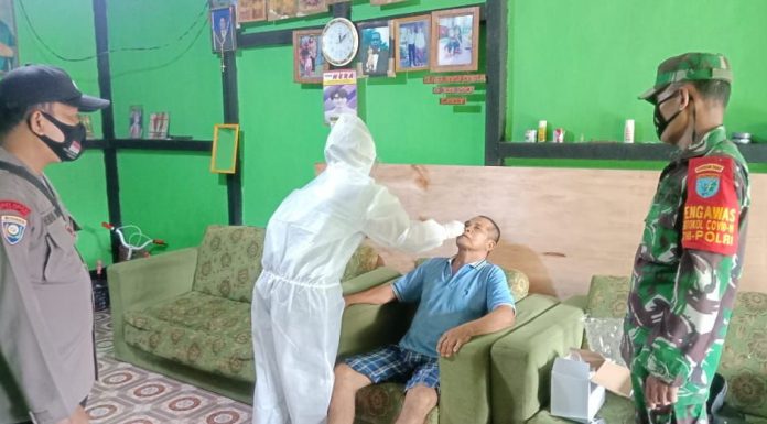 Pengambilan Swab di Desa Paloan Sempat Ditolak Warga Kontak Erat