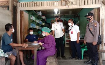 Satgas Covid-19 Sengah Temila Lakukan Sweeping Random Cek