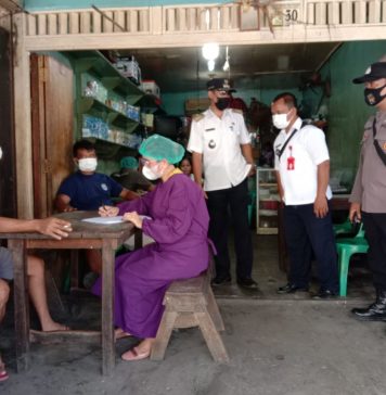 Satgas Covid-19 Sengah Temila Lakukan Sweeping Random Cek
