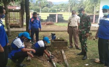Pastikan Kebutuhan Air Tetap Terpenuhi Zidam XII/Tpr dan PDAM Cek Saluran Pipa Air