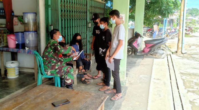 Babinsa Air Besar Berikan Wawasan Kebangsaan