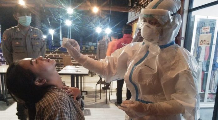 Lakukan Operasi PPKM Mikro, Sejumlah Pengunjung Cafe dan Pemilik Tempat Usaha Langgar Prokes Diswab