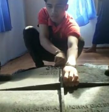 Benda Kuno Bertuliskan California Tahun 1916 Ditemukan Warga Desa Pematang Tujuh
