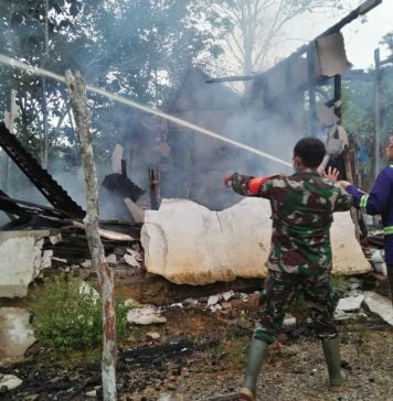 Kebakaran Hanguskan Rumah Warga di Dusun Manggok
