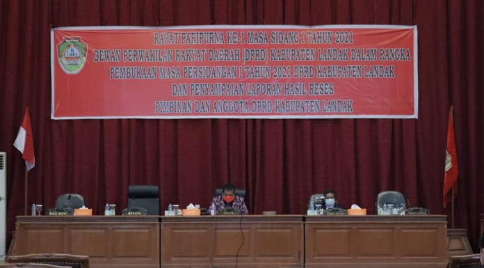 DPRD Landak Gelar Paripurna Pembukaan Masa Sidang 1 dan Penyampaian Hasil Reses