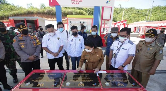 Resmikan 3 SPBU BBM Satu Harga, Ini Harapan Karolin