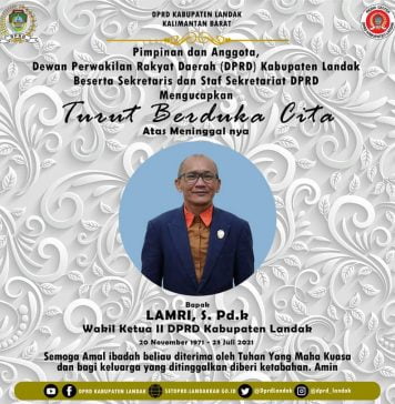 Kabar Duka, Wakil Ketua II DPRD Landak Meninggal Dunia