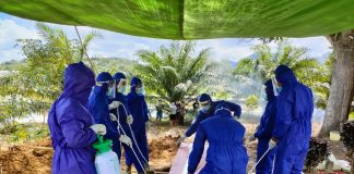 Hasil TCM Positif, Korban Kecelakaan Tunggal Dimakamkan Dengan Protokol Covid-19