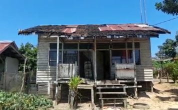 Rumah Dinas Guru dan Bangunan Sekolah Dasar Negeri 9 Bhata Bonti Rusak Parah