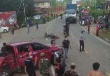 Kronologi Laka Lantas di Simpang Sabang Merah Sanggau