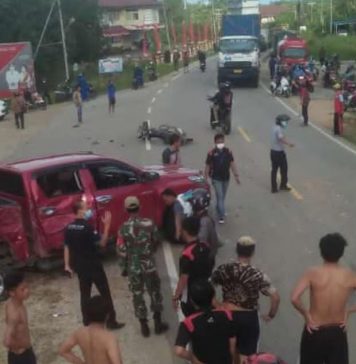 Kronologi Laka Lantas di Simpang Sabang Merah Sanggau