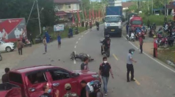 Kronologi Laka Lantas di Simpang Sabang Merah Sanggau