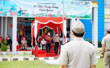 Wabup Landak Jadi Inspektur Upacara Pada Peringatan Hari Agraria dan Tata Ruang