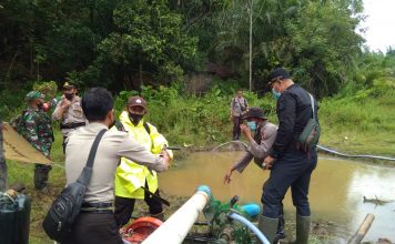 Tertibkan Aktivitas Peti Petugas Temukan Sejumlah Alat Tambang Tak Bertuan