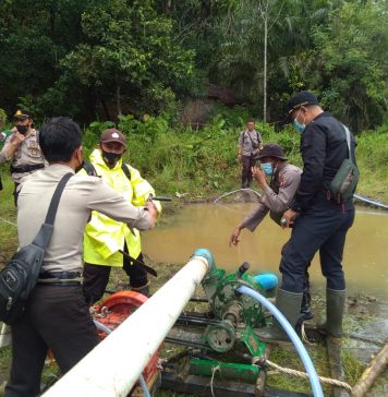 Tertibkan Aktivitas Peti Petugas Temukan Sejumlah Alat Tambang Tak Bertuan