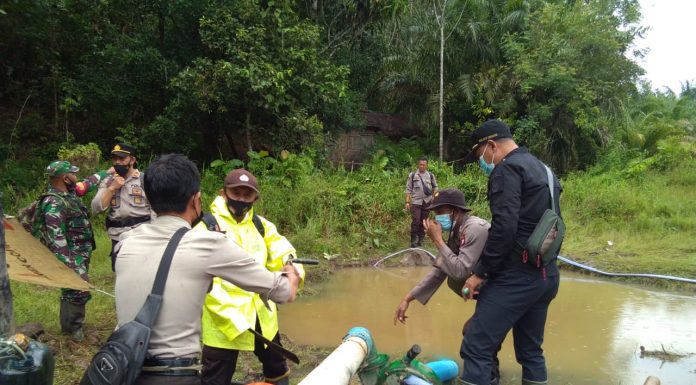 Tertibkan Aktivitas Peti Petugas Temukan Sejumlah Alat Tambang Tak Bertuan
