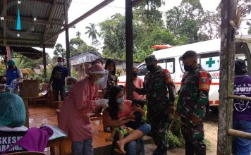 Tracing Kontak Erat Terhadap 2 Warga Desa Caokng Yang Dinyatakan Positif Covid-19