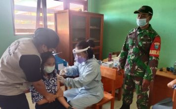 108 Siswa-Siswi SMAN 1 Menjalin Jalani Vaksinasi