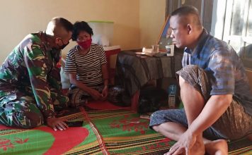 Sampaikan Bela Sungkawa Dandim 1201/Mph Sambang Rumah Duka Pratu Ida Bagus Putu